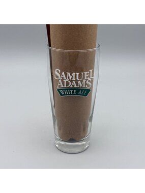 Samuel Adams White Ale Pint Glass 6.5" Tall Clear Glassware With Logo